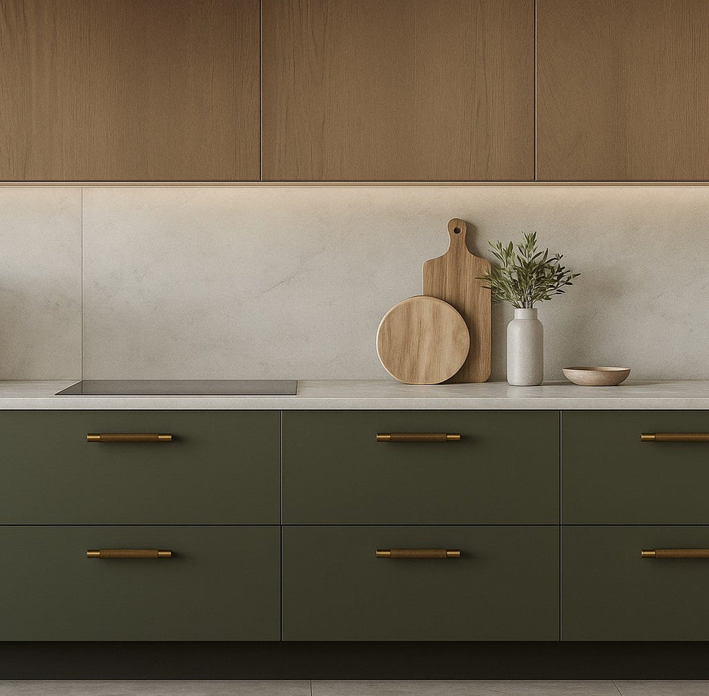 Maniglia 3146 | Zigrinata | Ottone Antico
