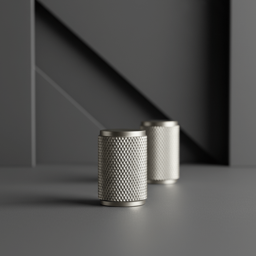 Bouton CH035 | Moleté | Nickel