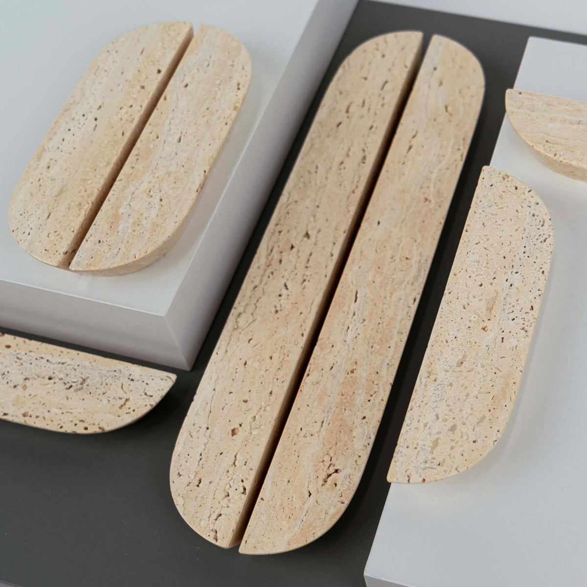 Handtag DR103 | Marmor | Travertine (SET) – Decor Room