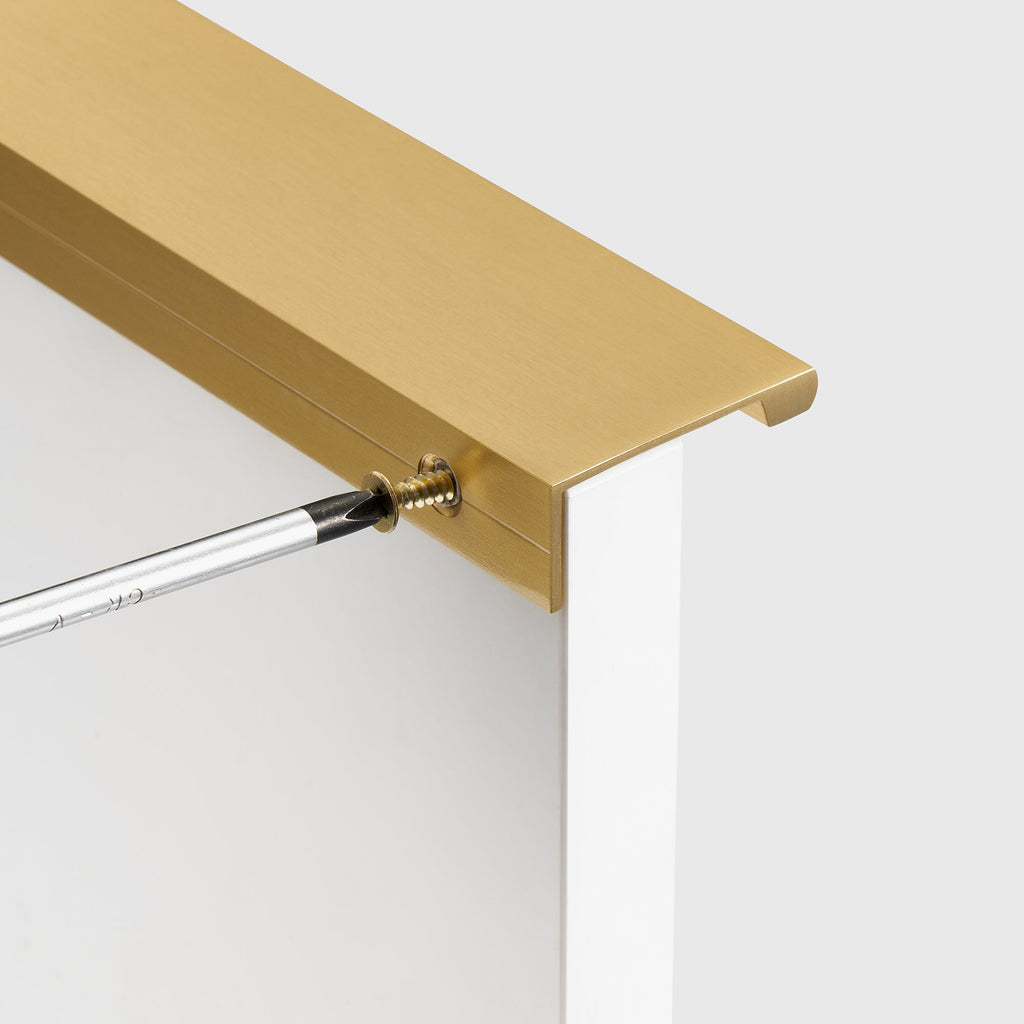 Handtag ch100 i mässing -detalj