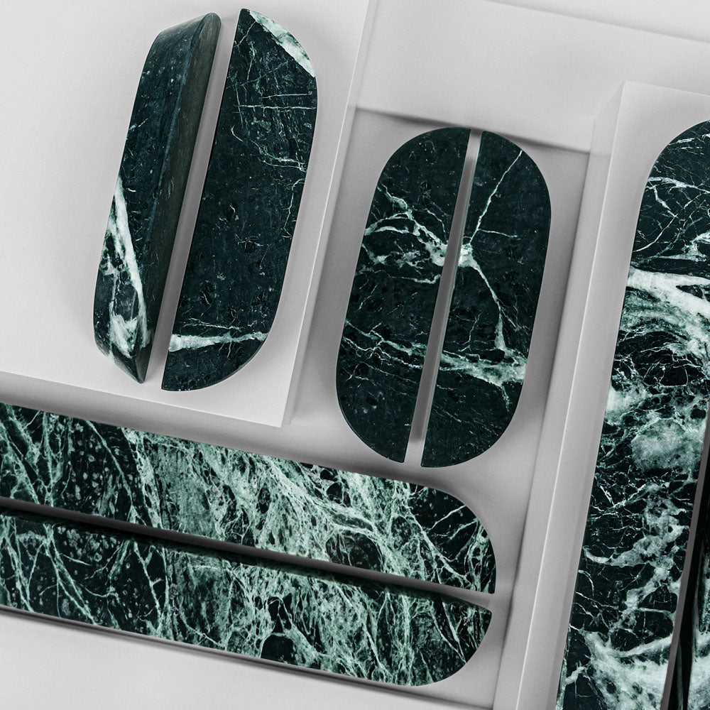 Handgreep DR103 | Marmer | Green Flower (SET)