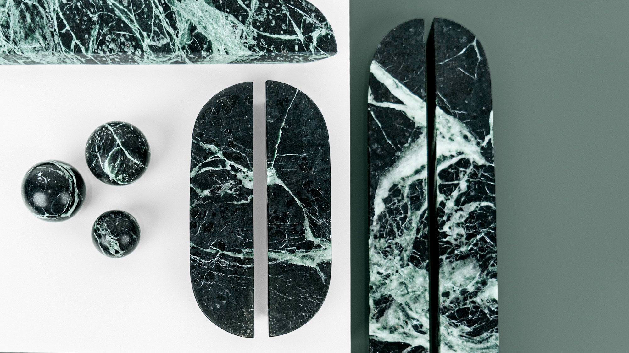 Maniglia DR103 | Marmo | Green Flower (SET)