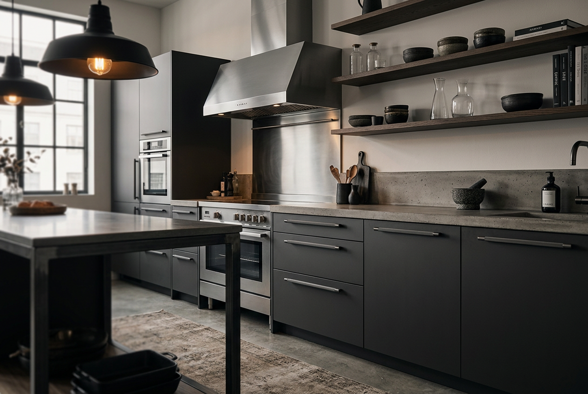 Maniglia 3100 | Zigrinata | Grigio Antracite