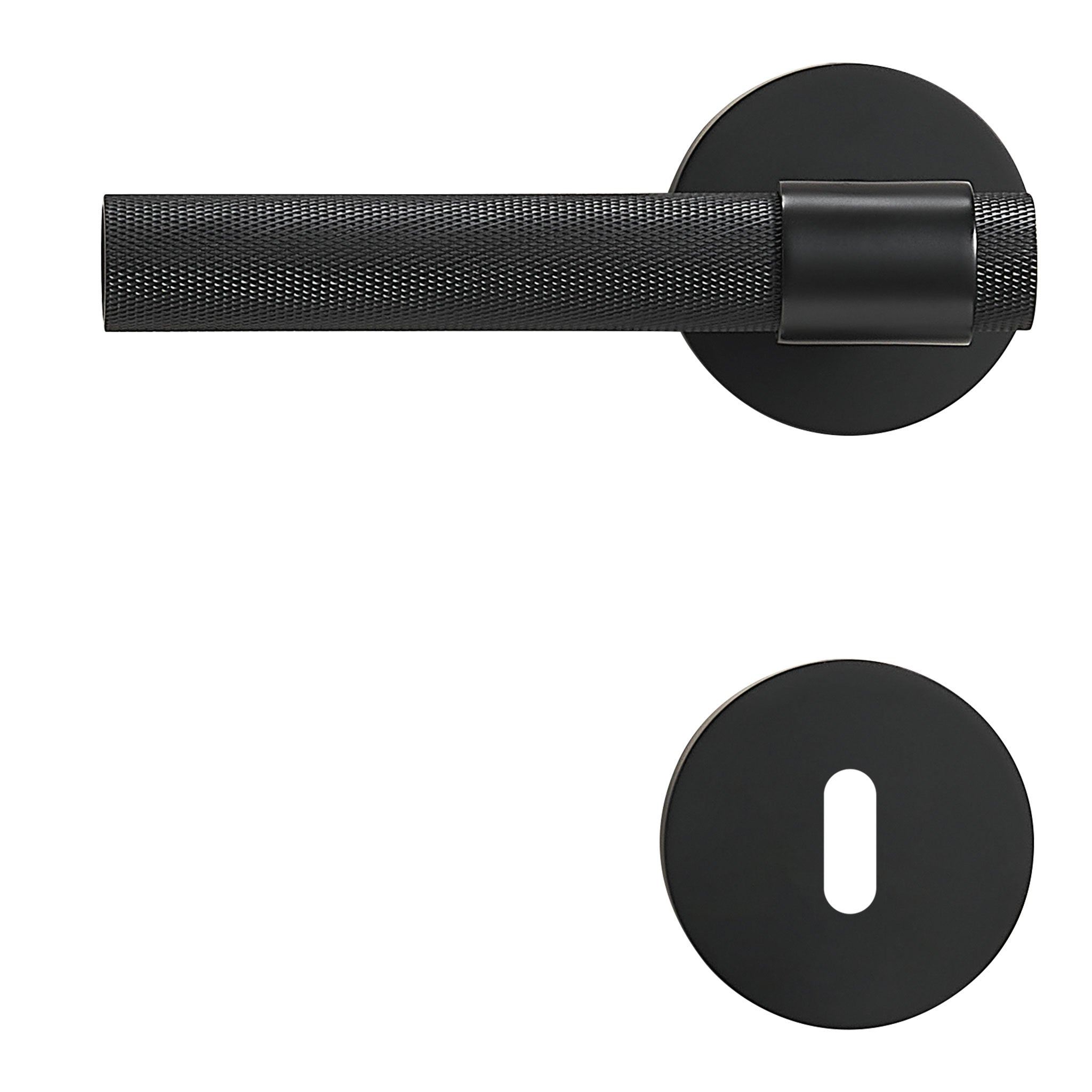Dörrhandtag 308A-247 | Lättrat | Matt Svart - Dooroom