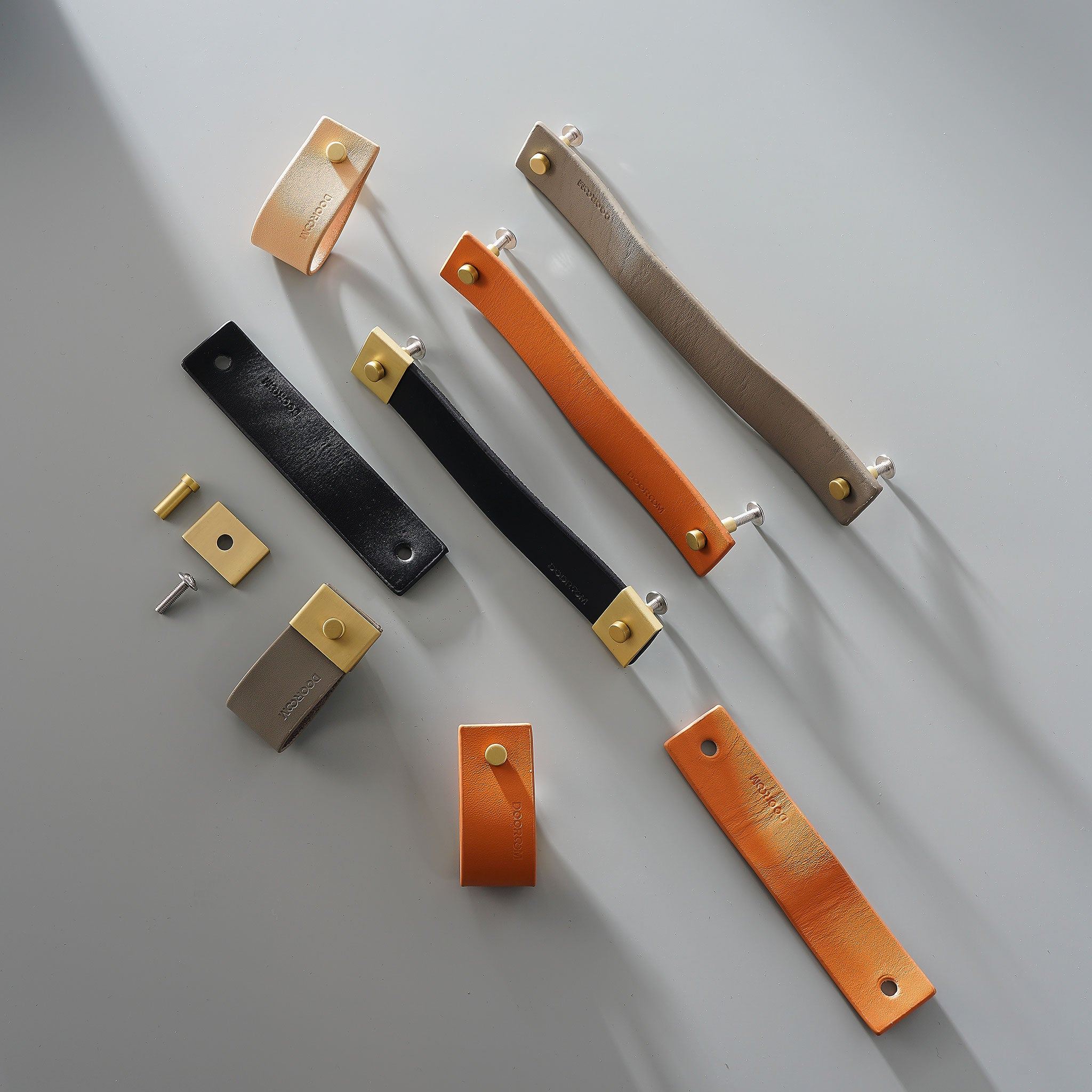 Handtag 3094 | Läder | Tan - Dooroom