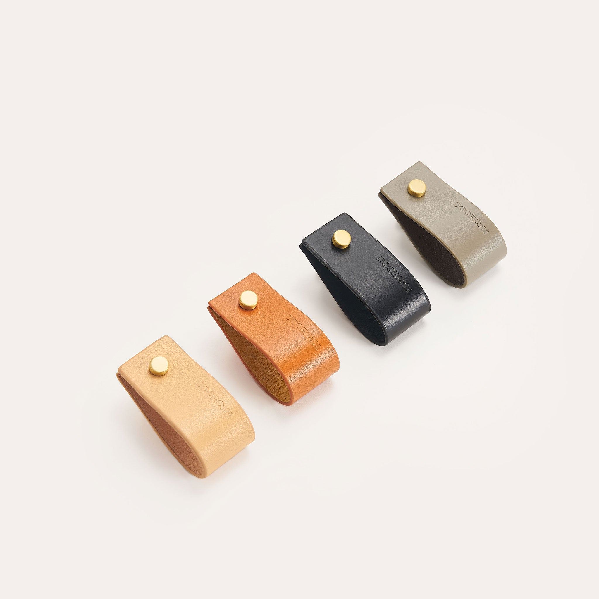 Handtag 3094 | Läder | Beige - Dooroom