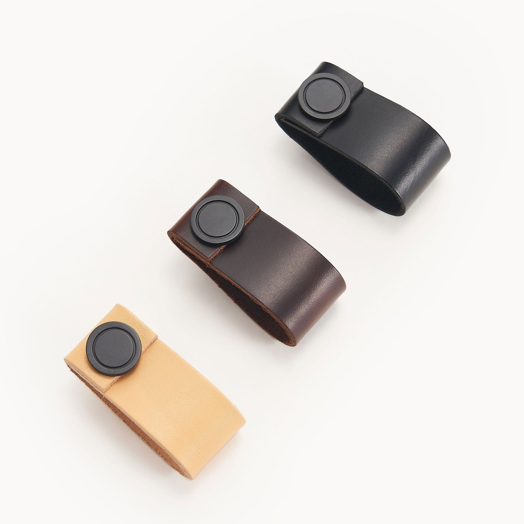Handtag 1045-B | Läder | Beige - Dooroom